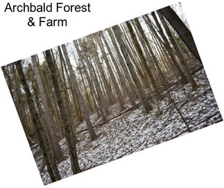 Archbald Forest & Farm