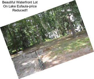 Beautiful Waterfront Lot On Lake Eufaula-price Reduced!!