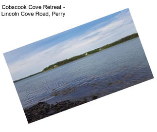 Cobscook Cove Retreat - Lincoln Cove Road, Perry