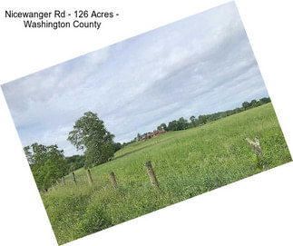 Nicewanger Rd - 126 Acres - Washington County
