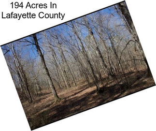 194 Acres In Lafayette County