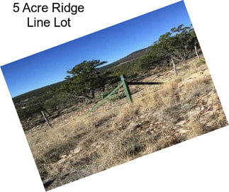 5 Acre Ridge Line Lot