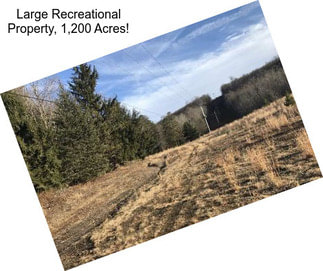 Large Recreational Property, 1,200 Acres!