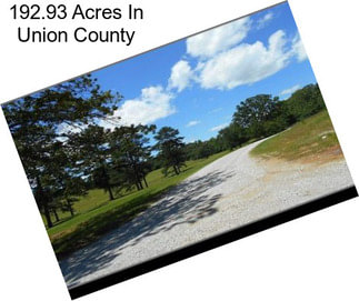 192.93 Acres In Union County