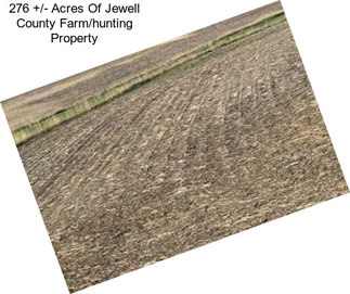 276 +/- Acres Of Jewell County Farm/hunting Property