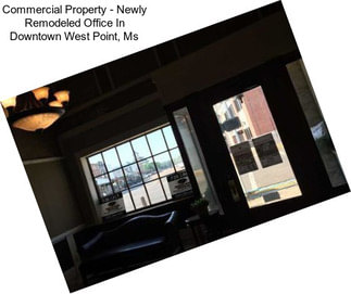 Commercial Property - Newly Remodeled Office In Downtown West Point, Ms