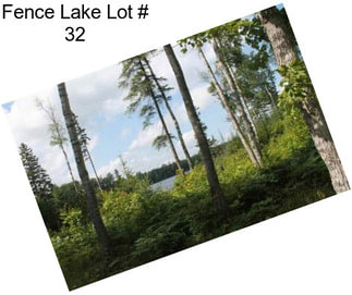 Fence Lake Lot # 32
