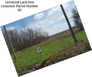 Universal Land And Livestock Parcel Number 62