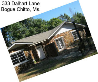 333 Dalhart Lane Bogue Chitto, Ms.