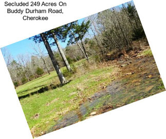 Secluded 249 Acres On Buddy Durham Road, Cherokee