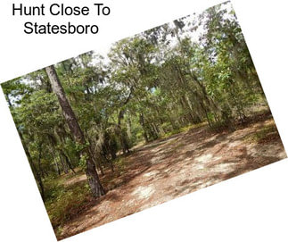 Hunt Close To Statesboro