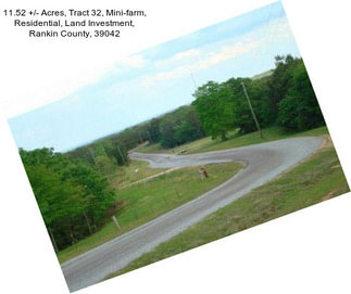 11.52 +/- Acres, Tract 32, Mini-farm, Residential, Land Investment, Rankin County, 39042