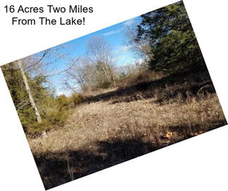 16 Acres Two Miles From The Lake!