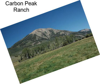 Carbon Peak Ranch