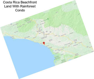 Costa Rica Beachfront Land With Rainforest Condo