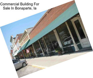 Commercial Building For Sale In Bonaparte, Ia