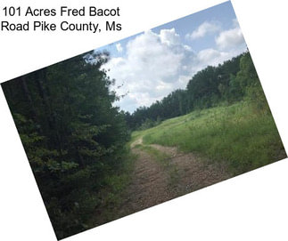 101 Acres Fred Bacot Road Pike County, Ms