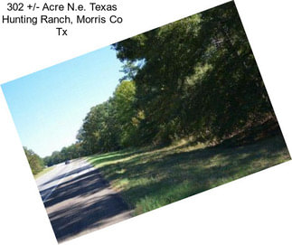 302 +/- Acre N.e. Texas Hunting Ranch, Morris Co Tx