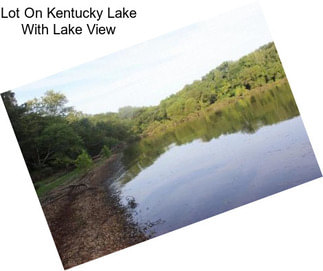 Lot On Kentucky Lake With Lake View