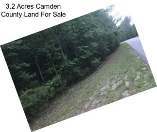 3.2 Acres Camden County Land For Sale