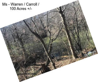 Ms - Warren / Carroll / 100 Acres +/-