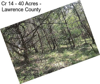 Cr 14 - 40 Acres - Lawrence County