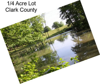 1/4 Acre Lot Clark County