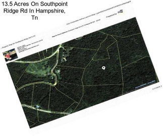 13.5 Acres On Southpoint Ridge Rd In Hampshire, Tn