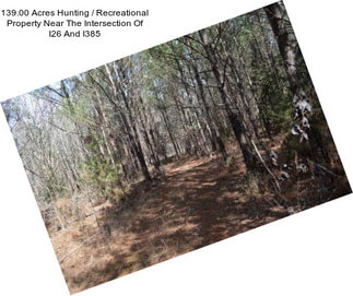 139.00 Acres Hunting / Recreational Property Near The Intersection Of I26 And I385