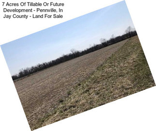 7 Acres Of Tillable Or Future Development - Pennville, In Jay County - Land For Sale