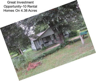 Great Investment Opportunity-10 Rental Homes On 4.38 Acres