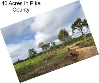 40 Acres In Pike County