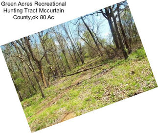 Green Acres Recreational Hunting Tract Mccurtain County,ok 80 Ac