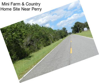 Mini Farm & Country Home Site Near Perry