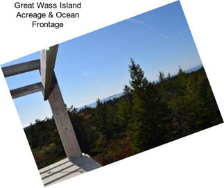 Great Wass Island Acreage & Ocean Frontage