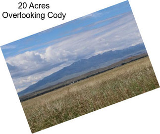 20 Acres Overlooking Cody