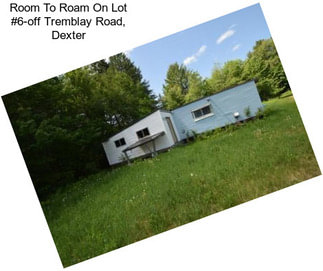 Room To Roam On Lot #6-off Tremblay Road, Dexter