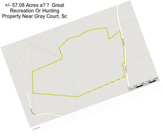 +/- 57.08 Acres a Great Recreation Or Hunting Property Near Gray Court, Sc