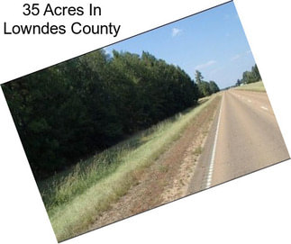 35 Acres In Lowndes County