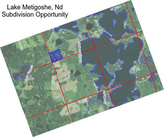 Lake Metigoshe, Nd Subdivision Opportunity
