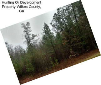 Hunting Or Development Property Wilkes County, Ga