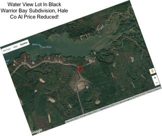 Water View Lot In Black Warrior Bay Subdivision, Hale Co Al Price Reduced!