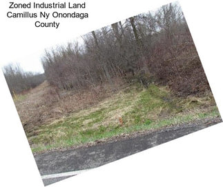 Zoned Industrial Land Camillus Ny Onondaga County