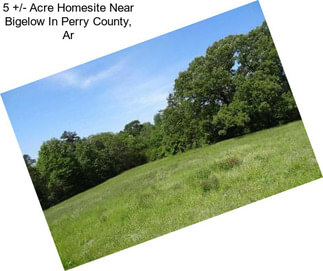 5 +/- Acre Homesite Near Bigelow In Perry County, Ar