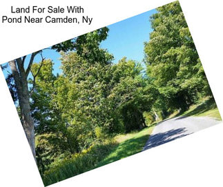 Land For Sale With Pond Near Camden, Ny