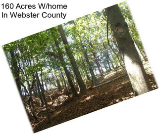 160 Acres W/home In Webster County