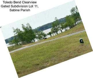 Toledo Bend Clearview Gated Subdivision Lot 11, Sabine Parish