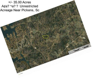 +/- 35.00 Acres A¢a¬a Unrestricted Acreage Near Pickens, Sc