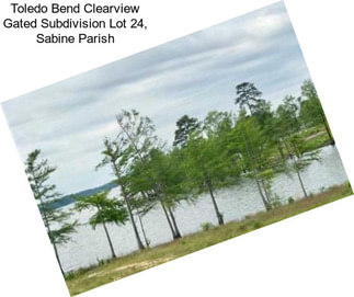 Toledo Bend Clearview Gated Subdivision Lot 24, Sabine Parish