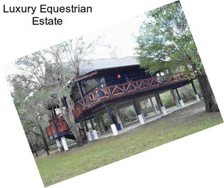 Luxury Equestrian Estate